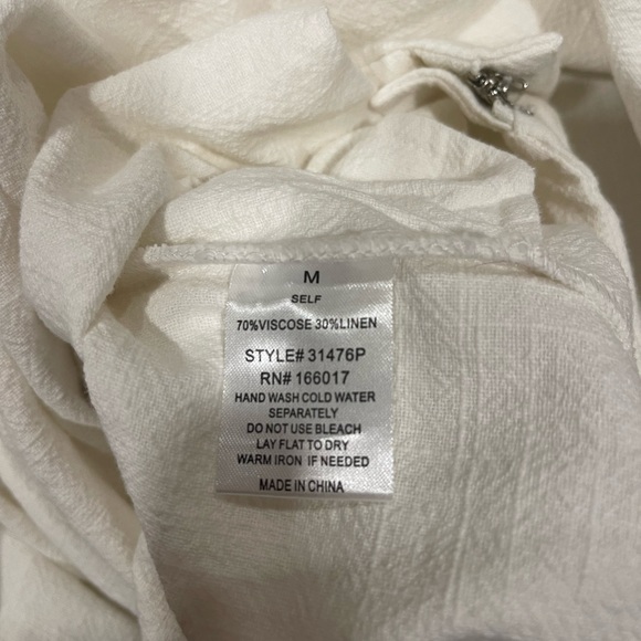 Blue B white wide leg pants - Picture 6 of 7